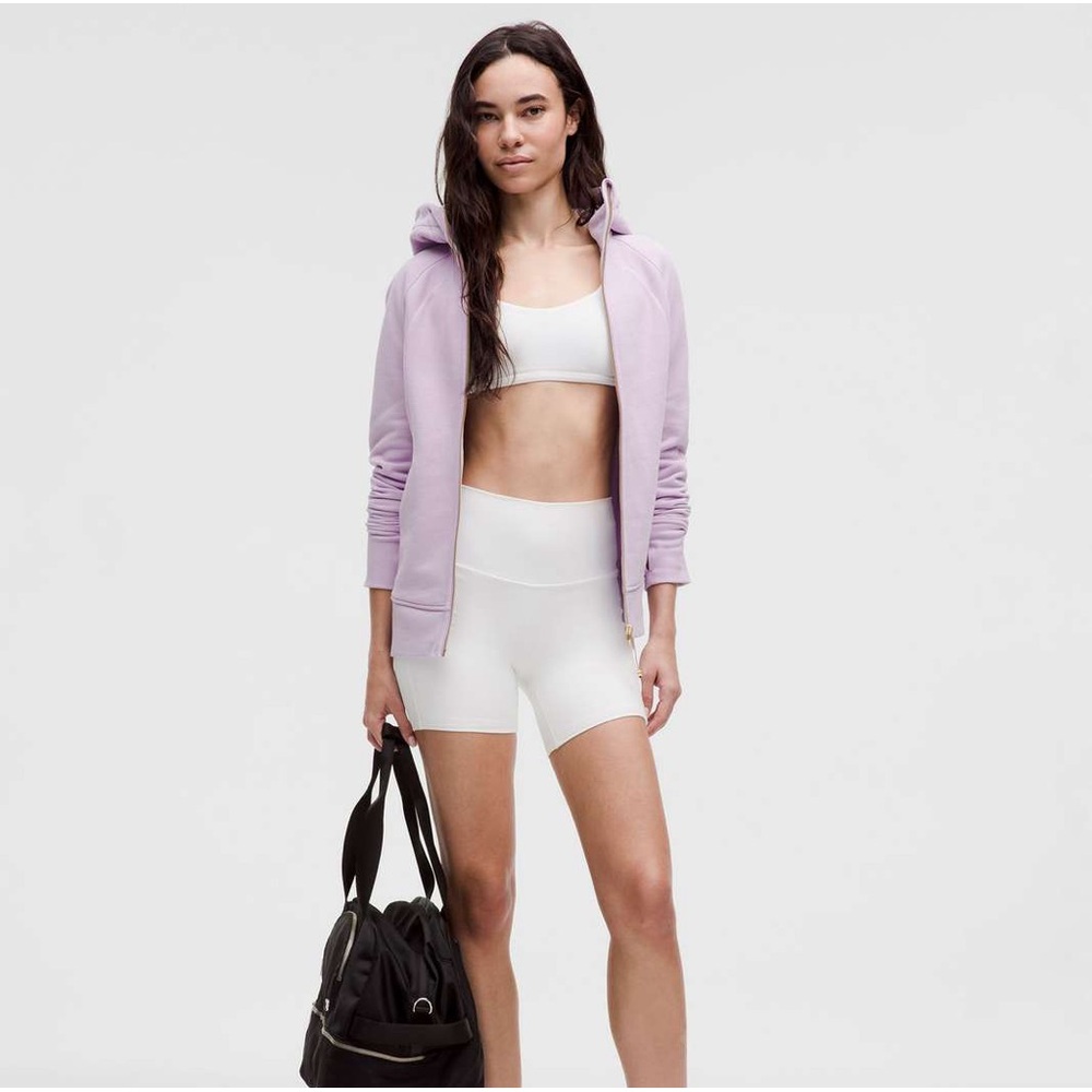 NWT Lululemon Scuba Full-Zip Hoodie in Lilac Ether/Gold size 14 - Picture 2 of 11